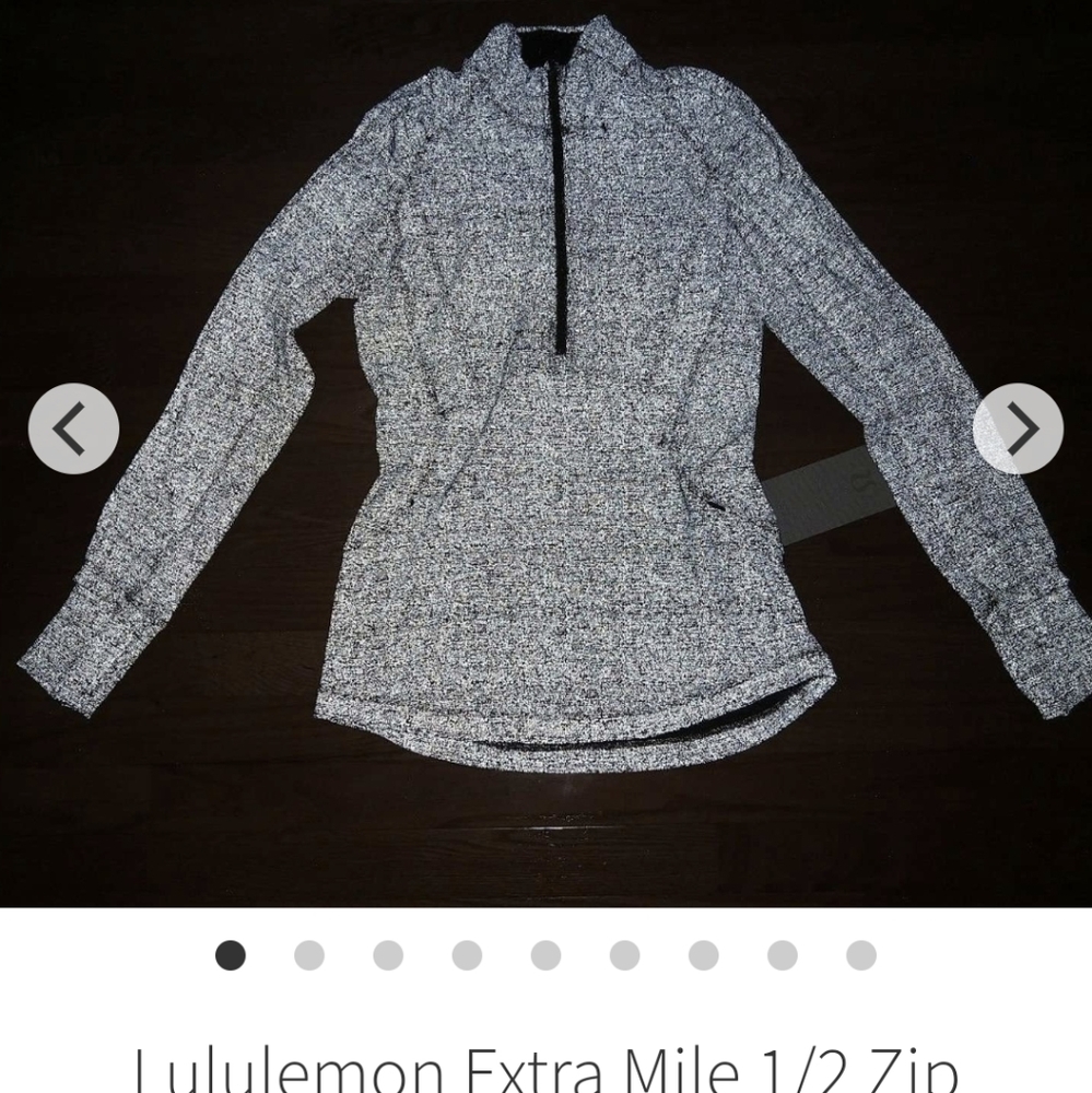 Extra mile half zip Reflective.